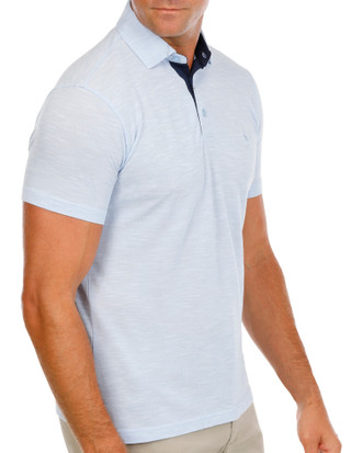 Thumbnail 3: TAILORBYRD Men's Short Sleeve Slub Pique Polo  