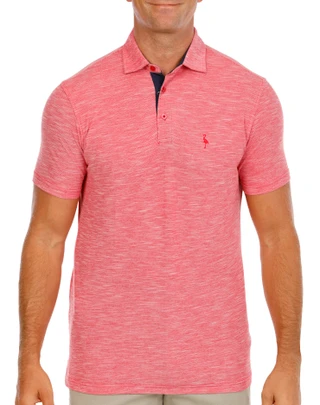 Thumbnail 1: TAILORBYRD Men's Short Sleeve Slub Pique Polo  