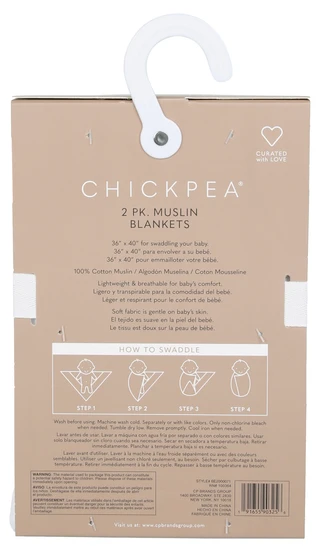 Thumbnail 2: Chick Pea Baby Boys 2 Pk Muslin Blankets 