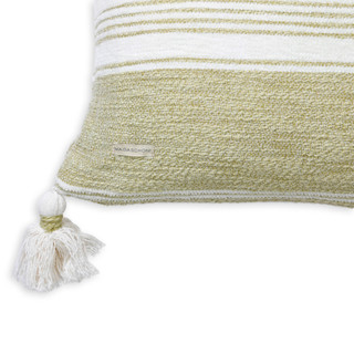 Thumbnail 2: MAGASCHONI 14x24 Stripe Tassel Throw Pillow 