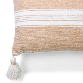 Thumbnail 2: MAGASCHONI 14x24 Stripe Tassel Throw Pillow 