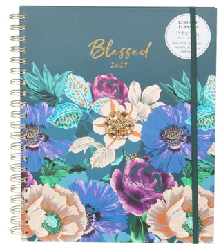 Thumbnail 1: Pooch Sweetheart 17 Month Floral Print Planner  