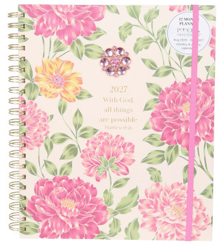Thumbnail 1: Pooch & Sweetheart Floral Print 17 Month Planner  
