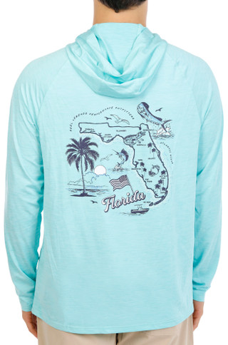 Thumbnail 1: REEL LEGENDS Men's Long Sleeve Shoreline Cooling Hoodie 