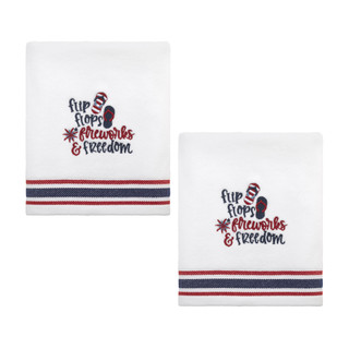 Thumbnail 1: AVANTI Avanti 2 Pc. Flip Flop Flag Hand Towel Set 