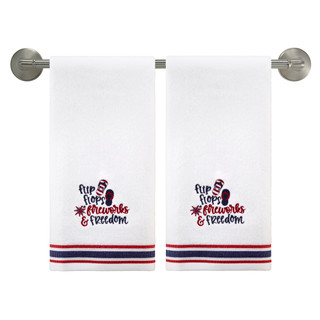 Thumbnail 4: AVANTI Avanti 2 Pc. Flip Flop Flag Hand Towel Set 