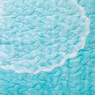 Thumbnail 5: Coastal Home 3 Pc Ombre Seashells Quilt Set 