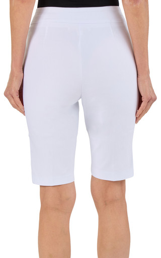 Thumbnail 2: Kate Park Women's Petite Comfort Stretch Lattice Hem Skimmer 