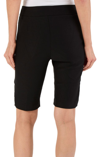 Thumbnail 2: Kate Park Women's Petite Comfort Stretch Lattice Hem Skimmer 