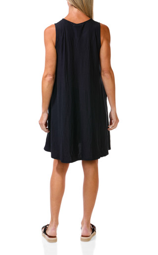 Thumbnail 2: HARLOW & ROSE Women's Tropical Print Sleeveless Swing Dress 