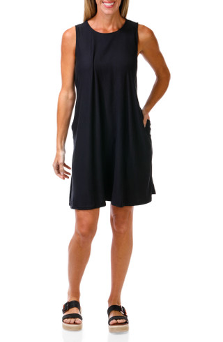 Thumbnail 1: HARLOW & ROSE Women's Tropical Print Sleeveless Swing Dress 