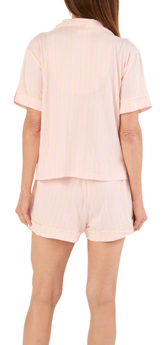 Thumbnail 2: Laura Ashley Women's 2 Pc Oh So Soft Pajama Shorts Set 
