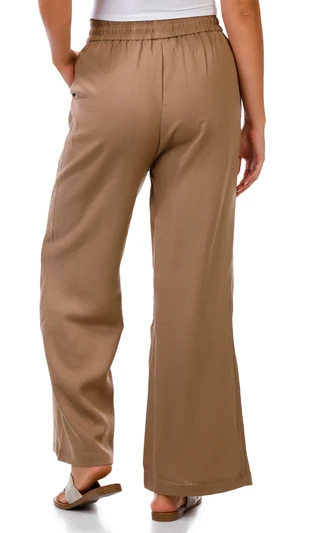Thumbnail 2: Cisono Juniors Wide Leg Linen Pants 