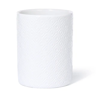 Thumbnail 1: 10 Strawberry Street 7 in Diamond Pattern Ceramic Utensil Crock 