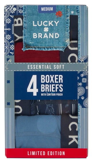 Thumbnail 1: Lucky Brand Men's 4 Pk Boxer Briefs  