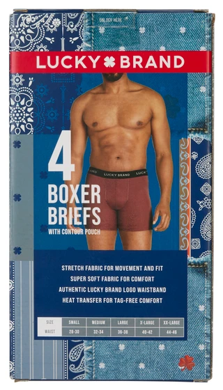 Thumbnail 2: Lucky Brand Men's 4 Pk Boxer Briefs  