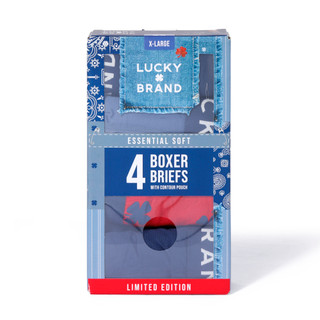 Thumbnail 1: Lucky Brand Men's 4 Pk Boxer Briefs  
