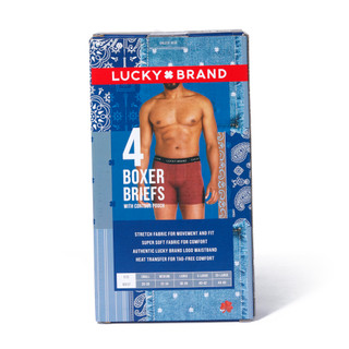 Thumbnail 3: Lucky Brand Men's 4 Pk Boxer Briefs  