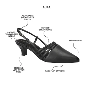 Thumbnail 3: Easy Street Women's Aura Slingback Pumps 
