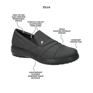 Thumbnail 4: Easy Street Women's Zilla Slip-On Flats 