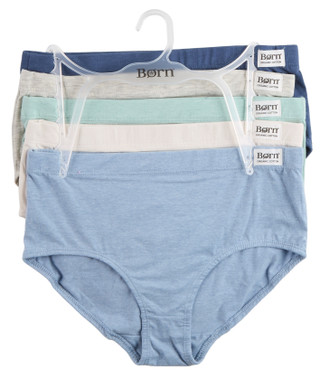 Thumbnail 1: Born Women's 5 Pk Brief Panties 