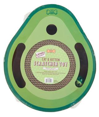 Thumbnail 1: P.O.M. Pets Cat & Kitten Scratcher Toy with 2 Rolling Balls 