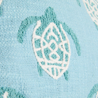 Thumbnail 3: Beach Bungalow 14x24 Turtles & Stripes Hypoallergenic Throw Pillow 