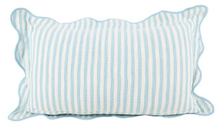 Thumbnail 3: Beach Bungalow 14x24 Scallop Shells Hypoallergenic Throw Pillow 