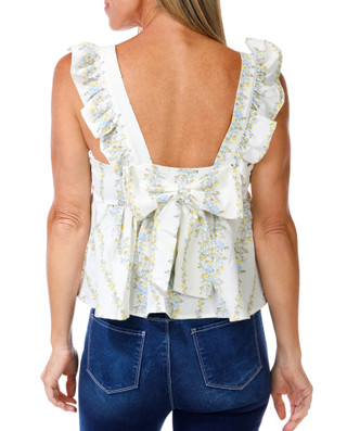 Thumbnail 2: DISCREET Juniors Ruffled Bow Back Baby Doll Top 