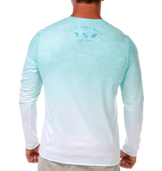 Thumbnail 3: Salt Life Men's Current and Catch Fade Perforated SLX Performance Tee 