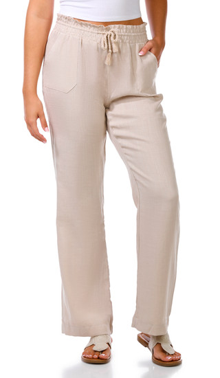 Thumbnail 1: Cisono Junior's Smocked Waist Tie Front Pants 