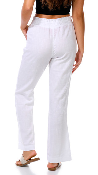 Thumbnail 2: Cisono Junior's Smocked Waist Tie Front Pants 