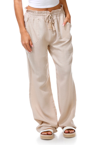 Thumbnail 2: Cisono Junior's Smocked Waist Tie Front Pants 