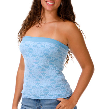 Thumbnail 1: HYFVE Juniors' Strapless Jacquard Tube Top 