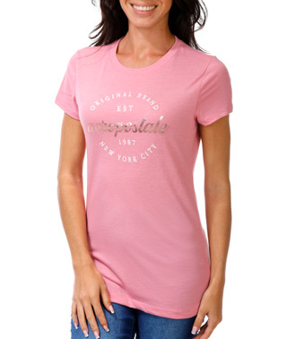 Thumbnail 1: Aeropostale Junior's Short Sleeve Logo Tee 