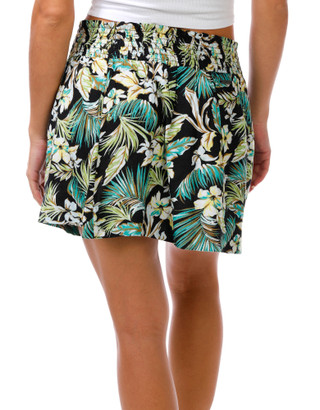 Thumbnail 3: Hurley Junior's Smocked Waist Palm Skirt 