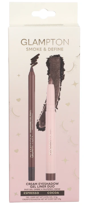Thumbnail 1: Glampton Cream Eyeshadow & Gel Liner Kit - CoCoa 