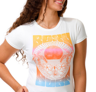 Thumbnail 2: ROXY Junior's Short Sleeve Sunset Graphic Tee 