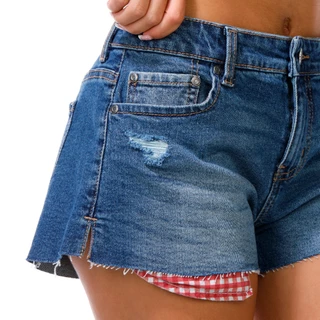 Thumbnail 2: Celebrity Pink Junior's Lowrise Cutoff Denim Shorts 