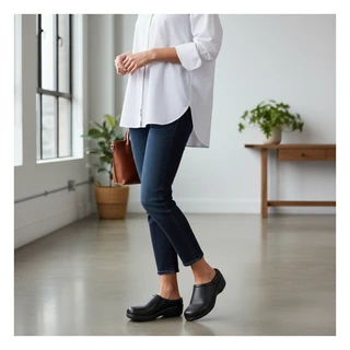 Thumbnail 5: Easy Street Women's Beck Slip-Resistant Clogs 