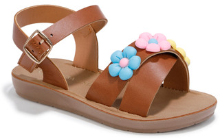 Thumbnail 1: Laura Ashley Girls Flower Sandals 