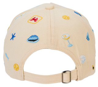 Thumbnail 2: True Love Accessories Women's Embroidered Beach Theme Cap 