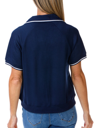 Thumbnail 2: Joie Women's Ribbed Hem Polo Shirt 