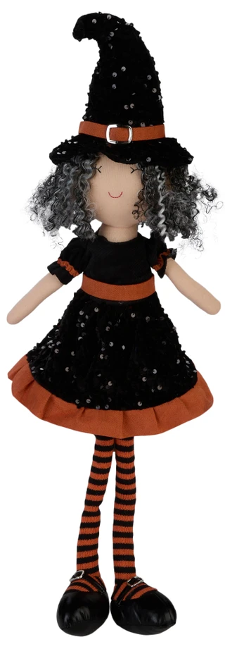 Thumbnail 1: Magical Season 29 in  Witch with Metallic Peacock Top Halloween Decor 
