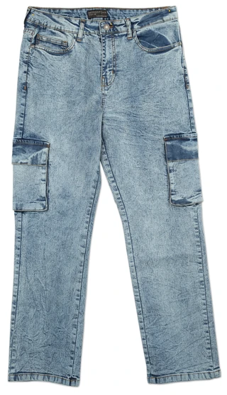 Thumbnail 1: Retrofit Men's Straight Leg Cargo Jeans  