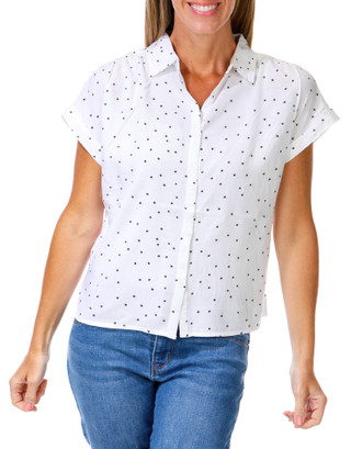 Thumbnail 1: Beach Lunch Lounge Women's Americana Button Down Top 