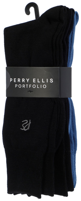 Thumbnail 2: Perry Ellis Men's 4 Pk Bamboo Dress Socks 