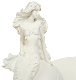 Thumbnail 3: Fancy That 12 In Resin Mermaid Shell Bowl Decor 