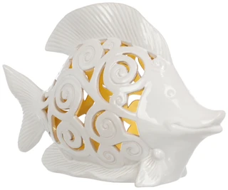 Thumbnail 1: Fancy That 17 In White Ceramic Fish Decor 