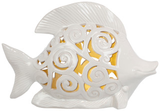 Thumbnail 2: Fancy That 17 In White Ceramic Fish Decor 